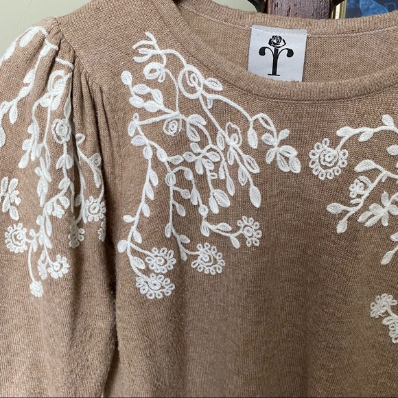 Rain + Rose Embroidered Sweater - Picture 2 of 5